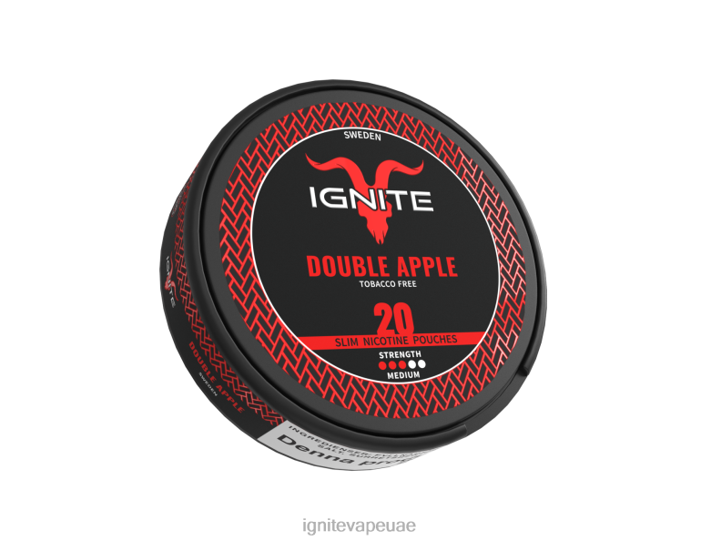 IGNITE أكياس النيكوتين Ignite Vape Dubai تفاحة مزدوجة L02XV166